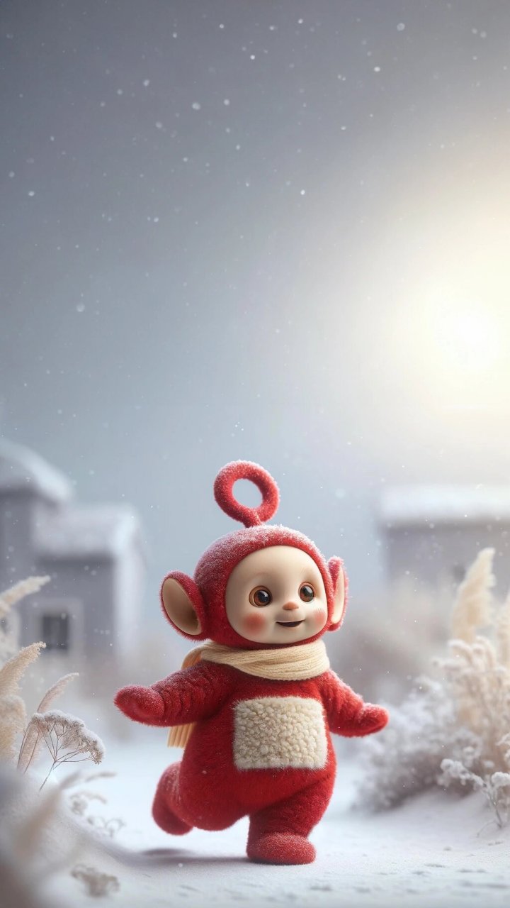 初雪奔跑系列天线宝宝头像壁纸原图分享!