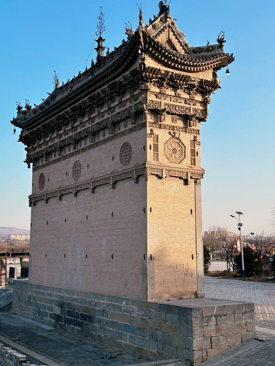 绛县乔寺碑楼|我国最大的纯砖石旌表建筑  9715乔寺碑楼,静静地