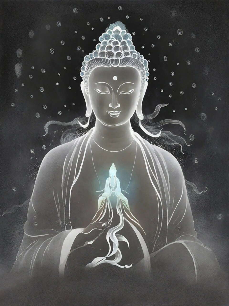 古风禅画/南无阿弥陀佛  🌌无上甚深微妙法,如同宇宙繁星闪烁的奥秘