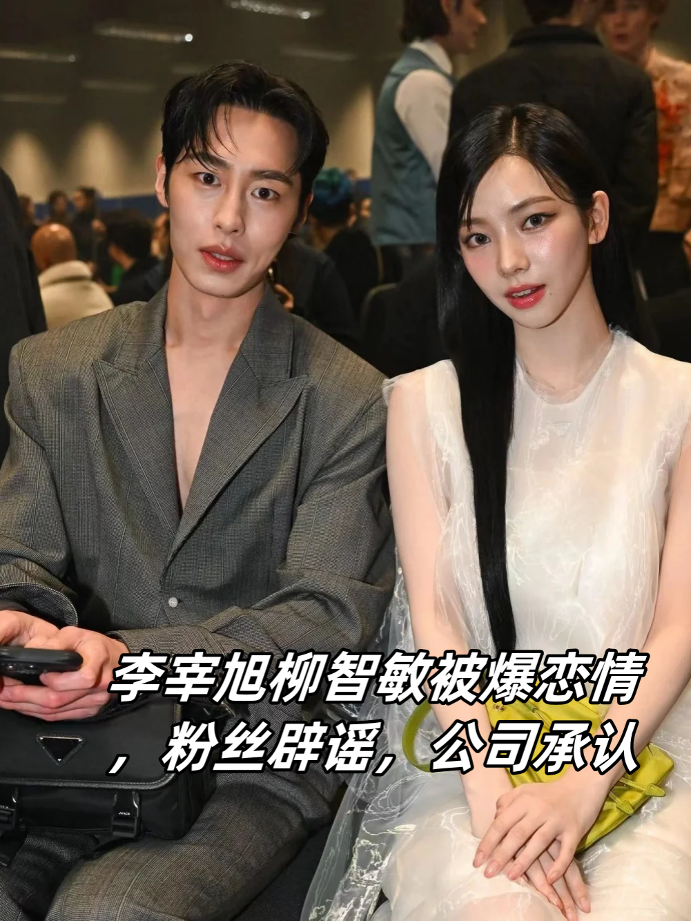 李宰旭柳智敏被爆恋情,粉丝辟谣,公司承认