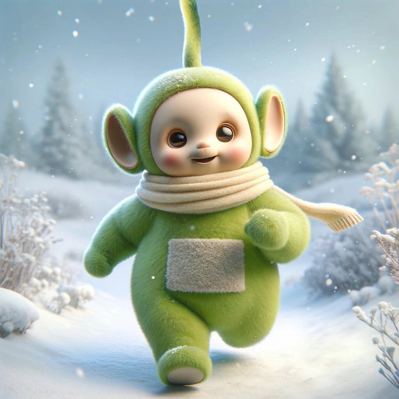 初雪奔跑系列天线宝宝头像壁纸原图分享!