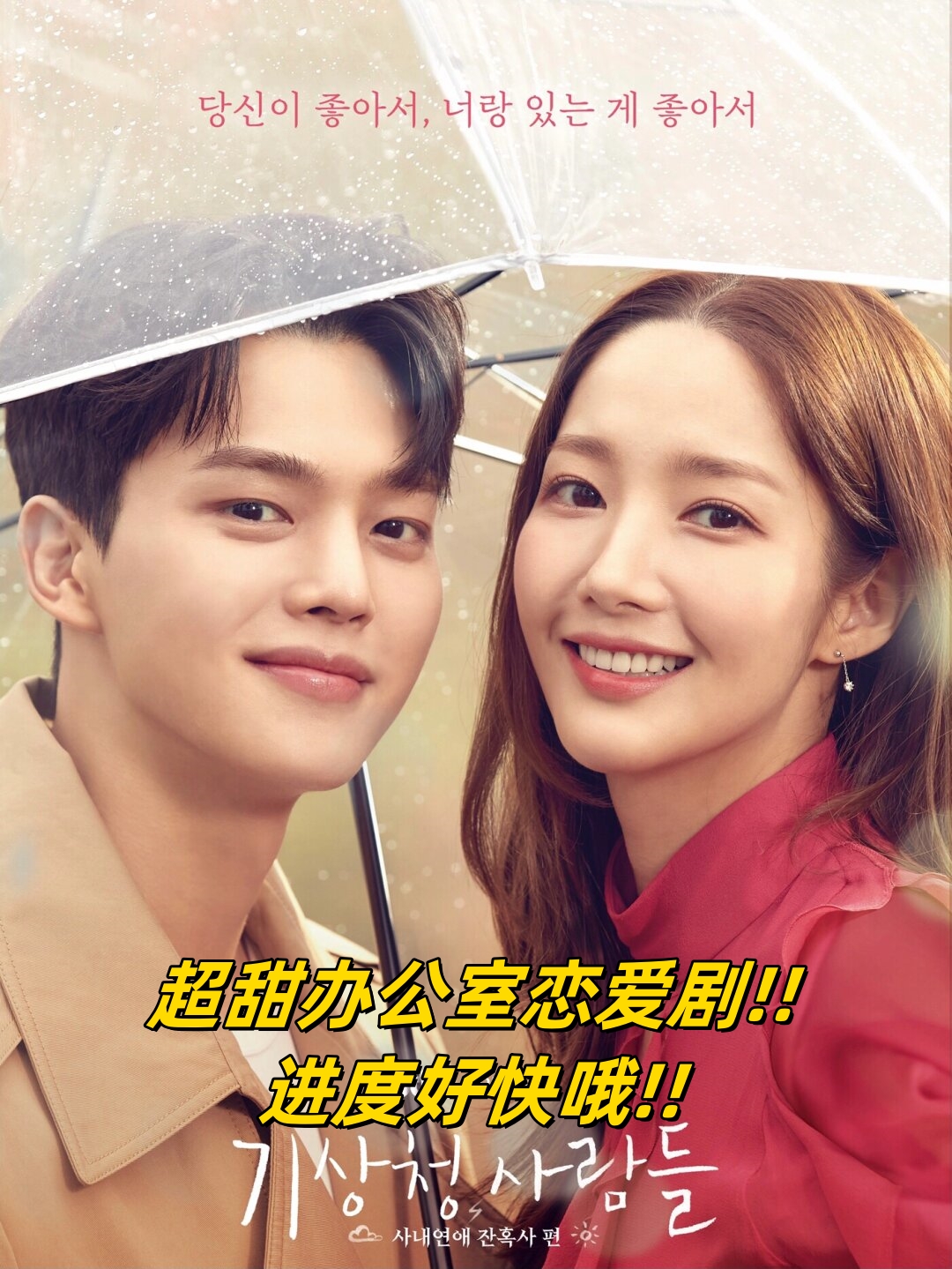 韩剧热推:《气象厅的人们》   主演阵容:朴敏英,宋江,尹博,金亚荣