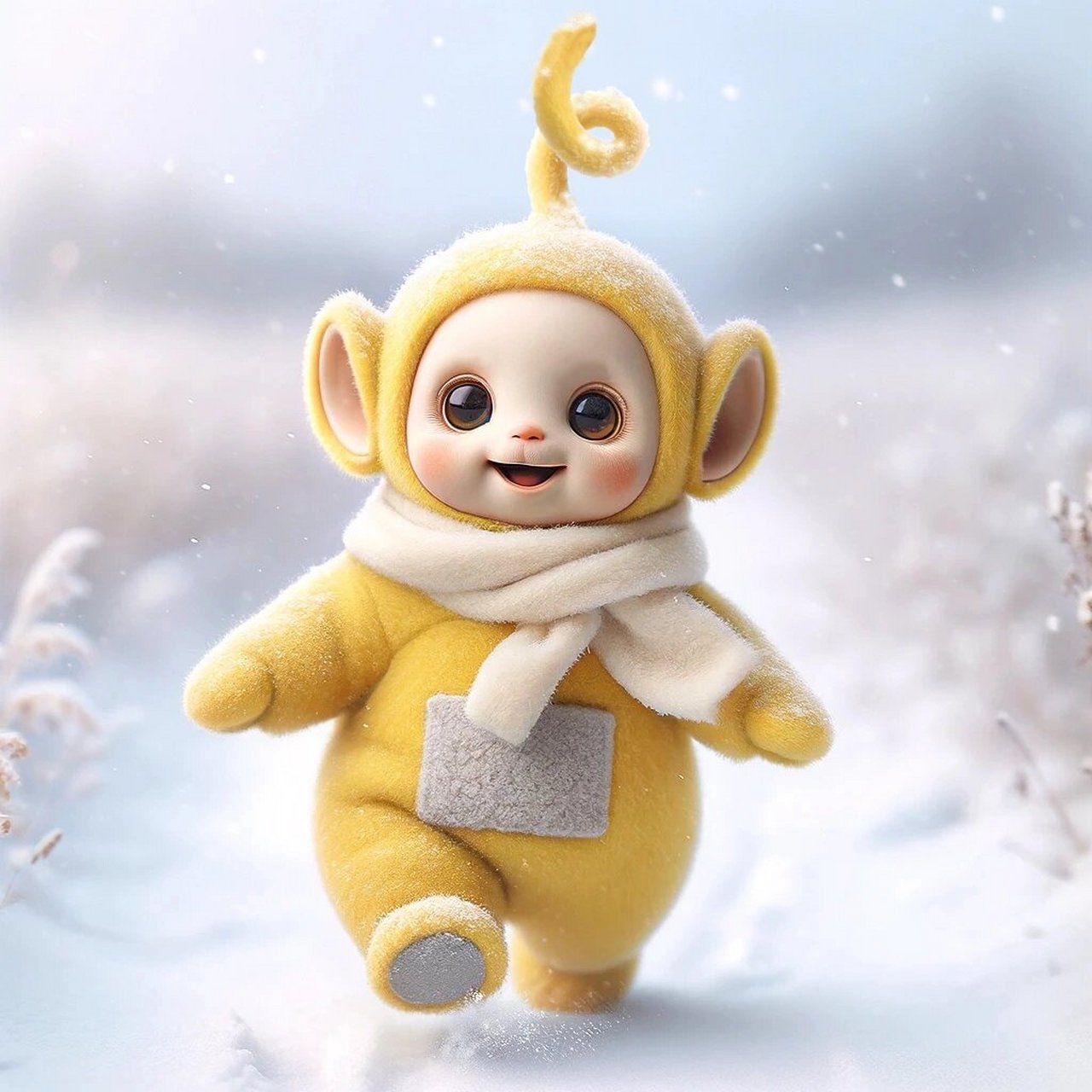 初雪奔跑系列天线宝宝头像壁纸原图分享!