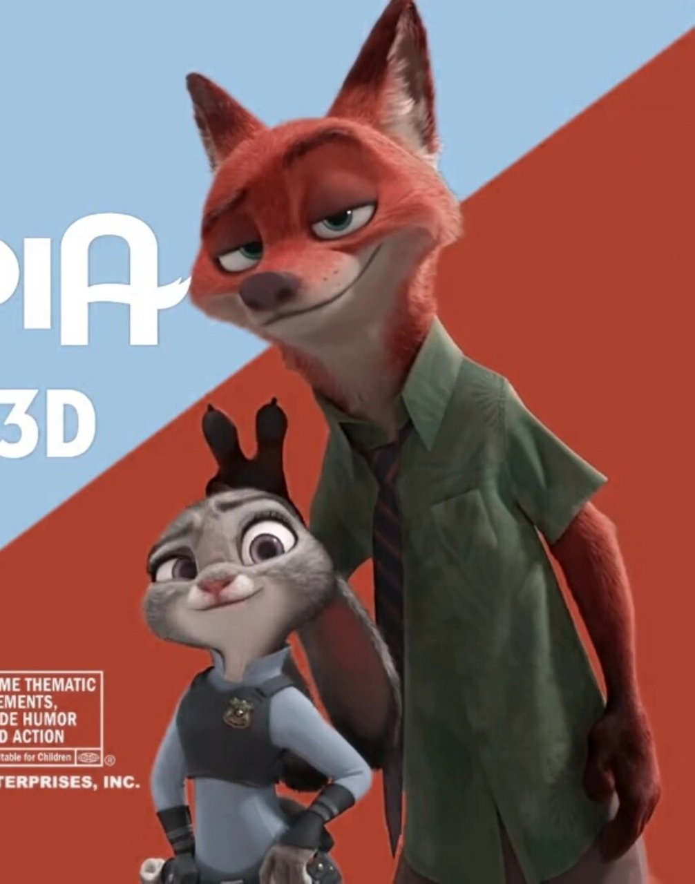 尼克算是迪士尼男性角色最后的巅峰了吧  9302《疯狂动物城》