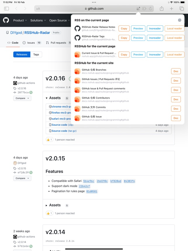 [iOS限免] RSSHub Radar - 轻松查找和订阅 RSS 和 RSSHub插图1羊毛日报