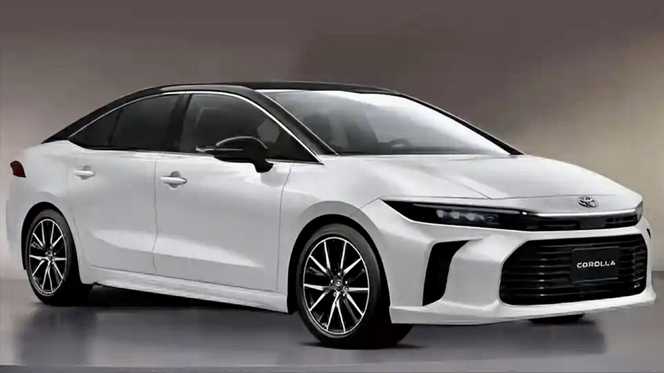 全新一代丰田卡罗拉外观渲染图流出,外观布局比现款的第九代凯美瑞还