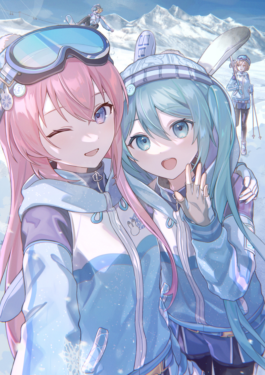 巡音流歌,初音未来(超可爱) 画师:mell°#二次元美图# #我爱二次元