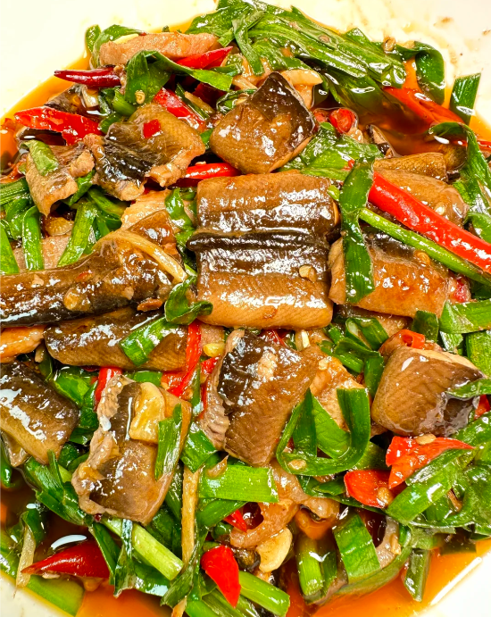 推荐食谱:鳝鱼炒韭菜三,鳝鱼4.