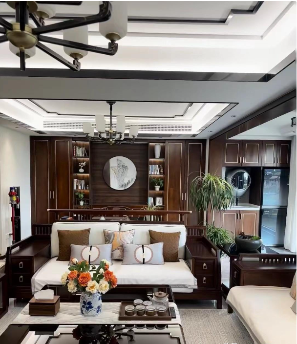 江苏人家装修的新中式风格看起来特别高级拍照让大家瞅瞅