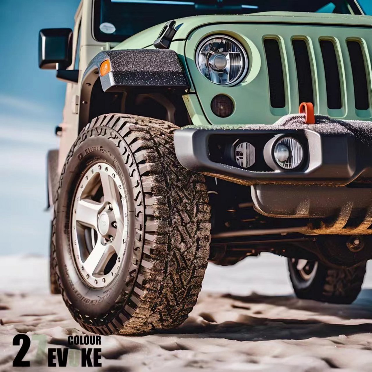 嗨翻越野届的牧马人 牧马人"薄荷粉雪"渐变涂装,极致越野性能与清新