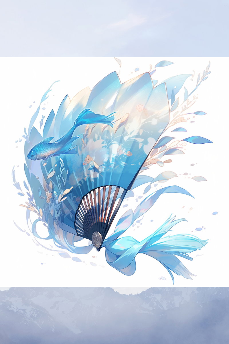 这不仅仅是一把扇子,更是一扇通往神秘海域的大门,一个与海洋生灵对话