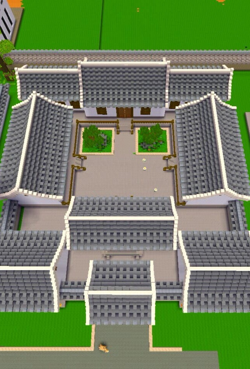 中式四合院教程  在迷你世界里,每一个玩家都是一位小小的创造者.