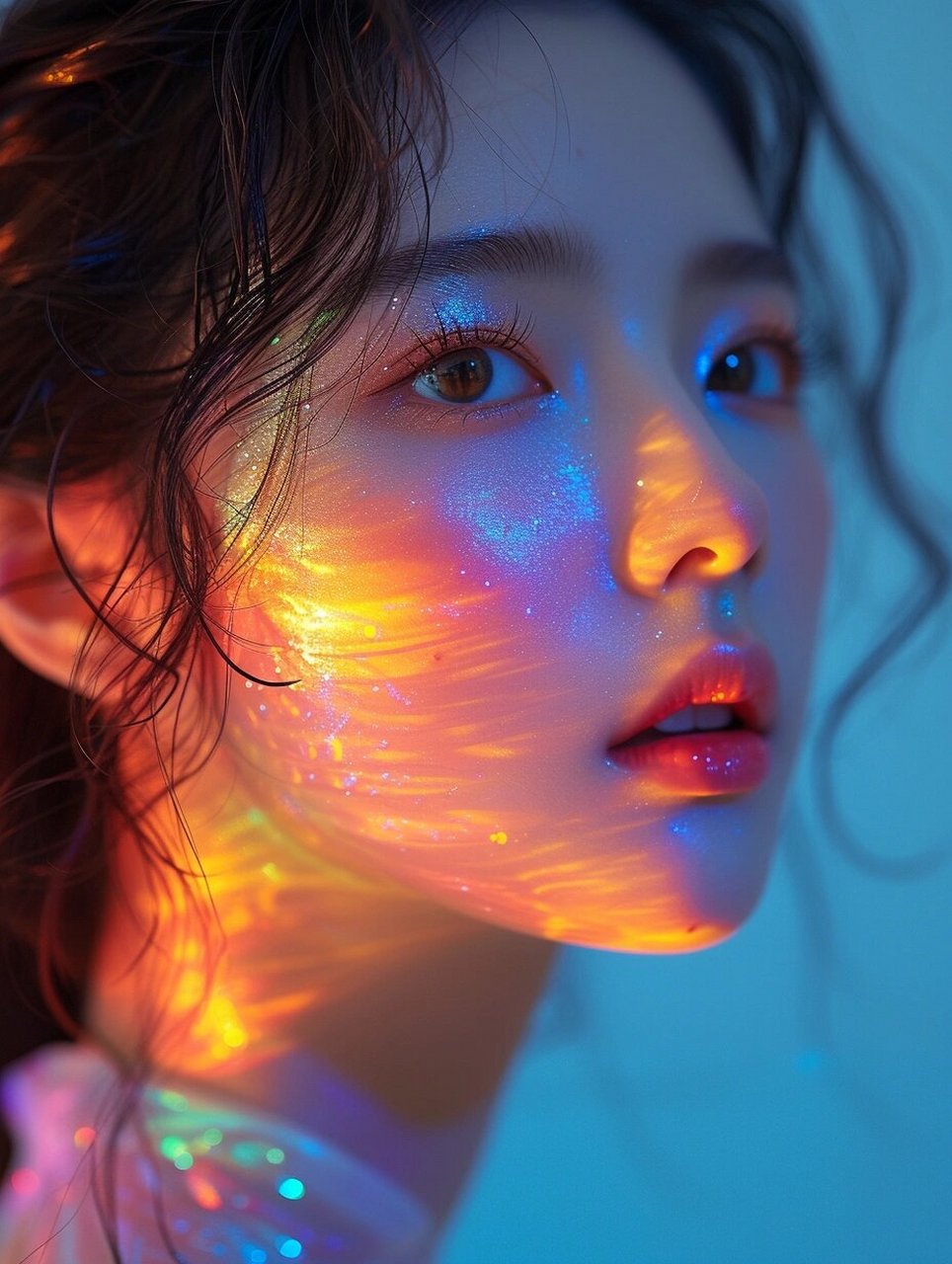 创意妆被彩虹kiss的脸庞  宝贝们99,今天给你们带来一款充满创意和