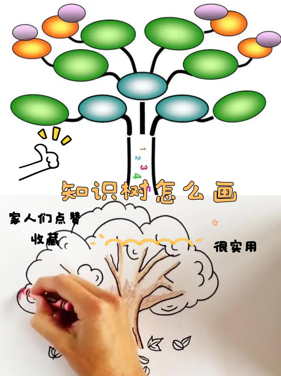 知识树怎么画 "今天来给大家分享一下知识树的画法96 7315材料