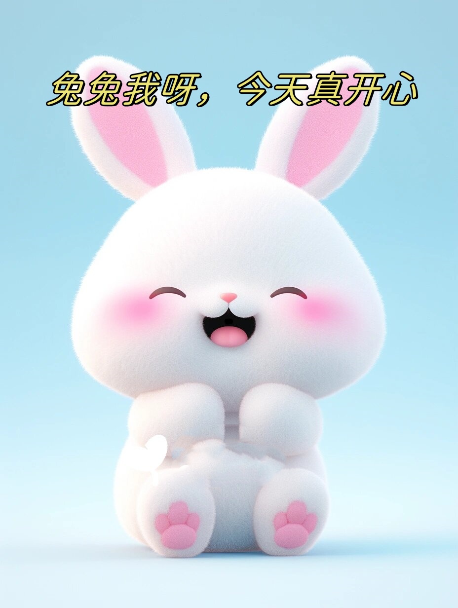 兔兔我呀,今天真开心