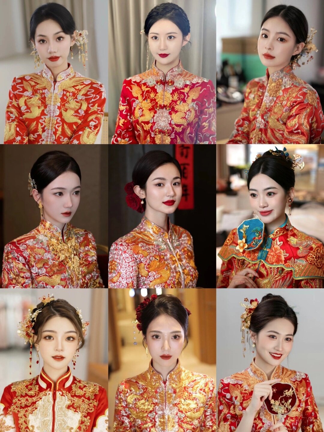 龙凤褂与秀禾服头饰发型大赏  亲爱的准新娘们