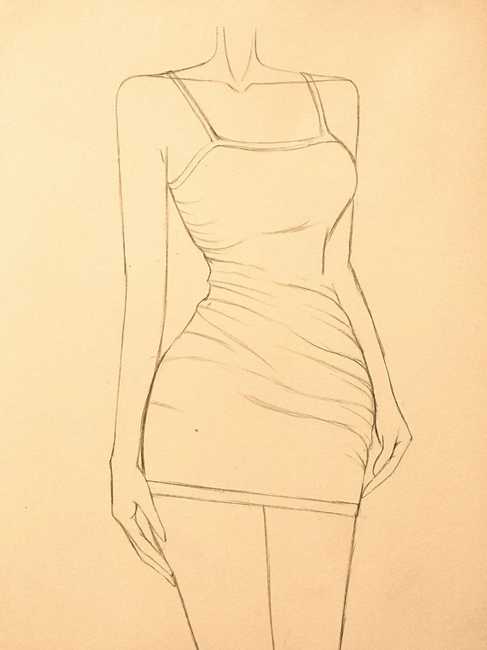 美女黑白简笔画绘画教程112(附过程)  亲爱的自学画画的朋友们96