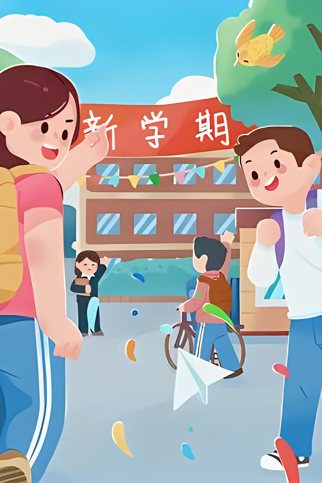 开学祝福语:在学期里愿你们,成绩更上一层楼