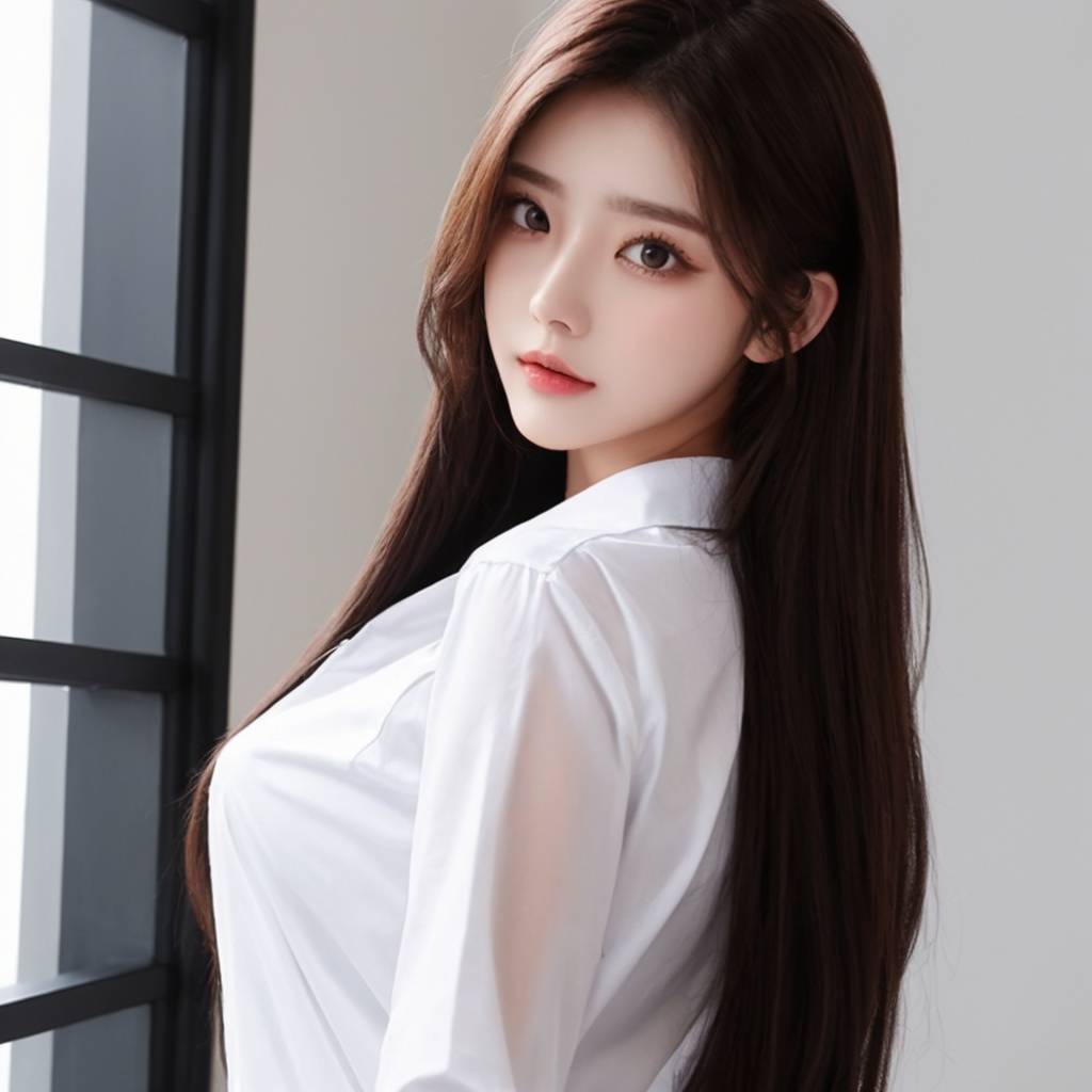 白衬衫美女,性感与清纯完美结合,男人无法抗拒