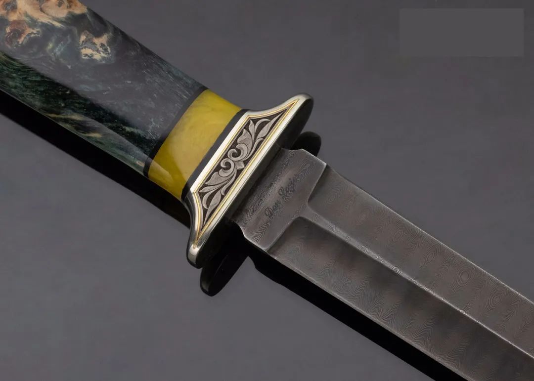 don lozier全手工绿衫骑士短剑,他的每一把都堪称艺术品