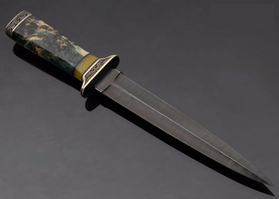 don lozier全手工绿衫骑士短剑,他的每一把都堪称艺术品