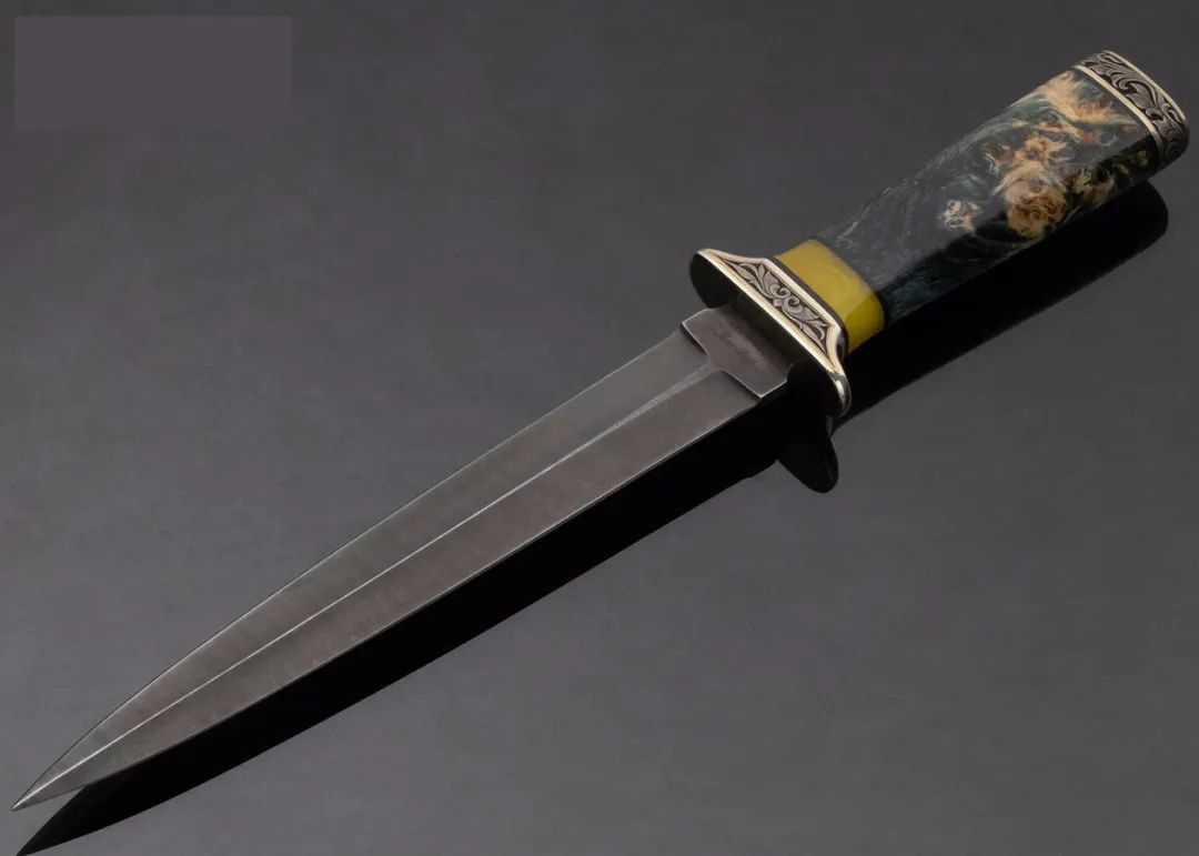 don lozier全手工绿衫骑士短剑,他的每一把都堪称艺术品