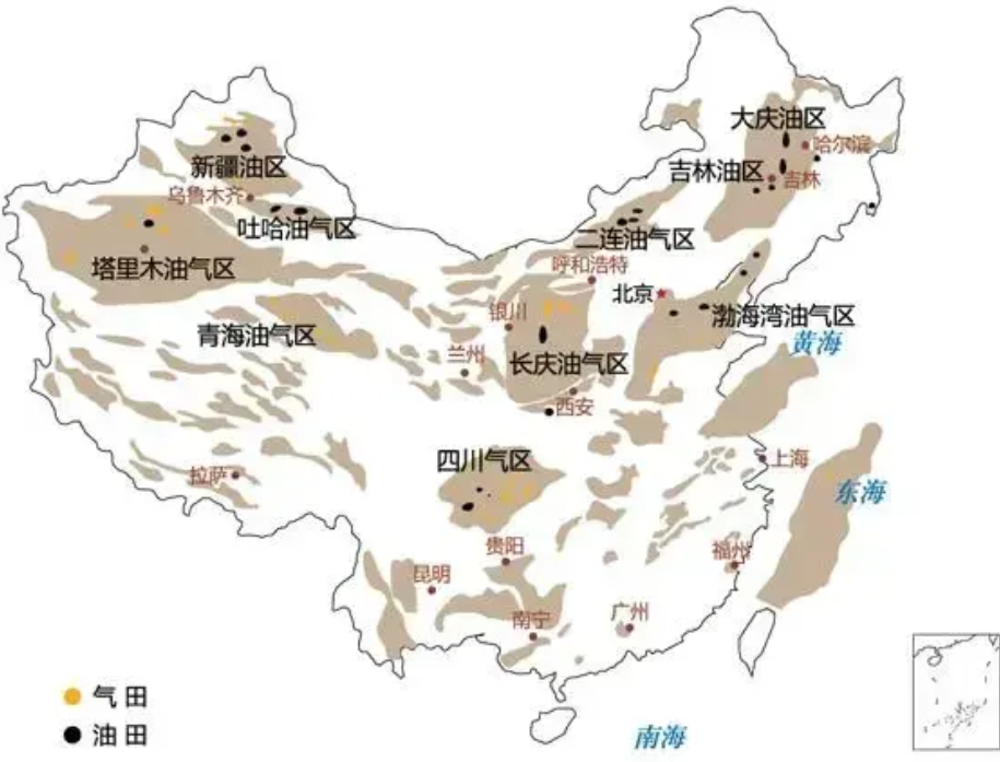 三大盆地分布图图片