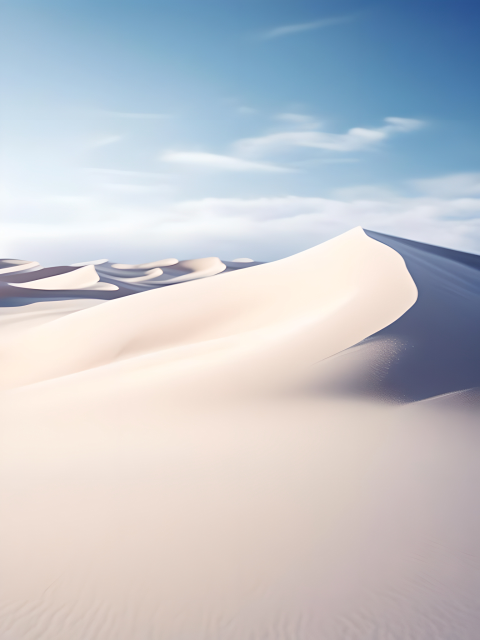 宁夏的腾格里沙漠下雪了,美不胜收!