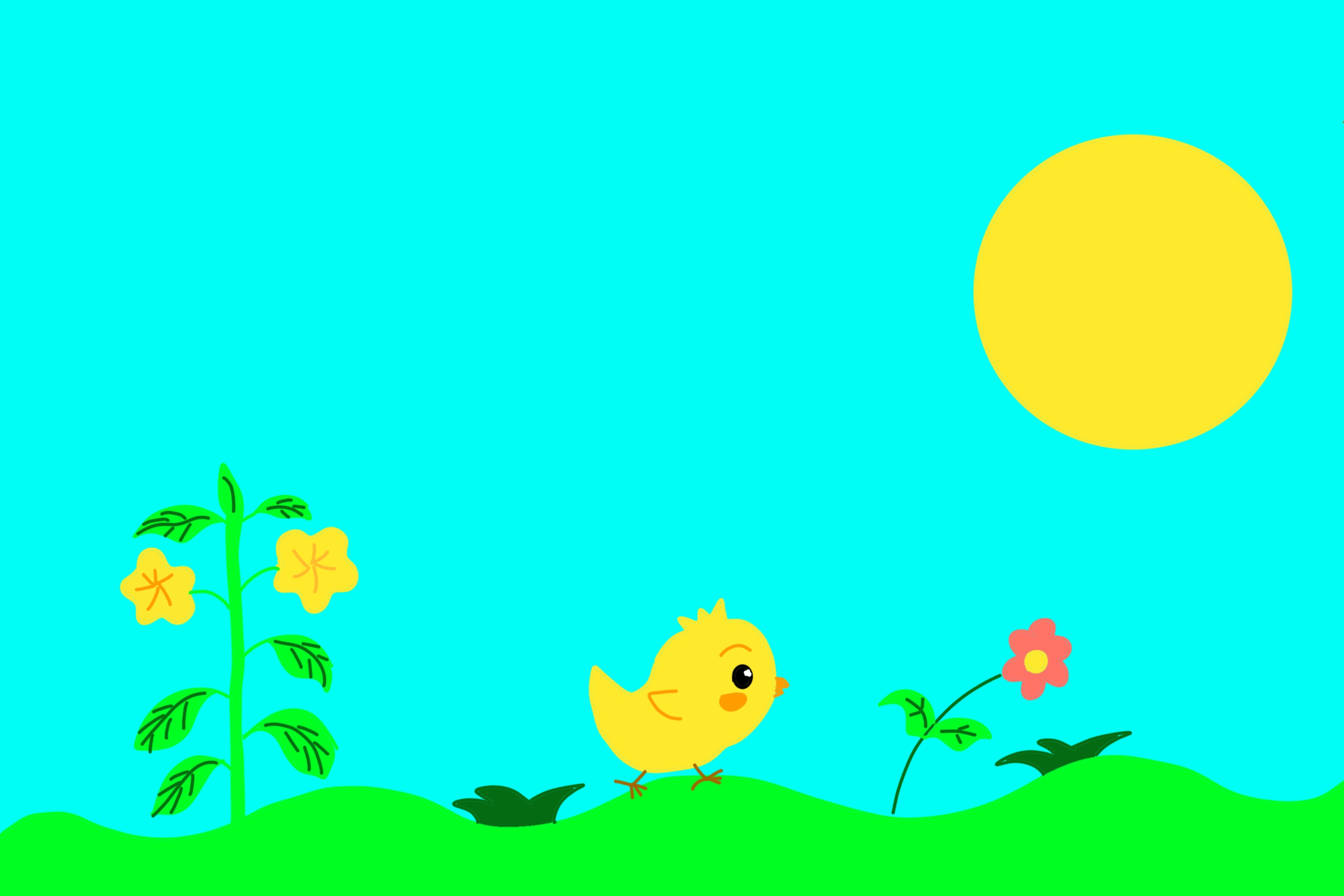 晚安小鸡球球4亲子育儿早教简笔画