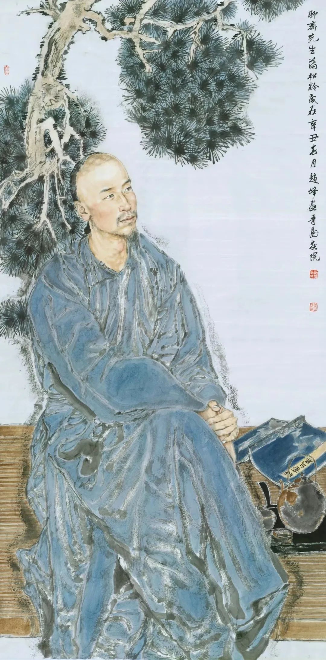 cm×180cm 纸本 2014年采访者:您在画《碧血丹心张自忠将军像》的时候