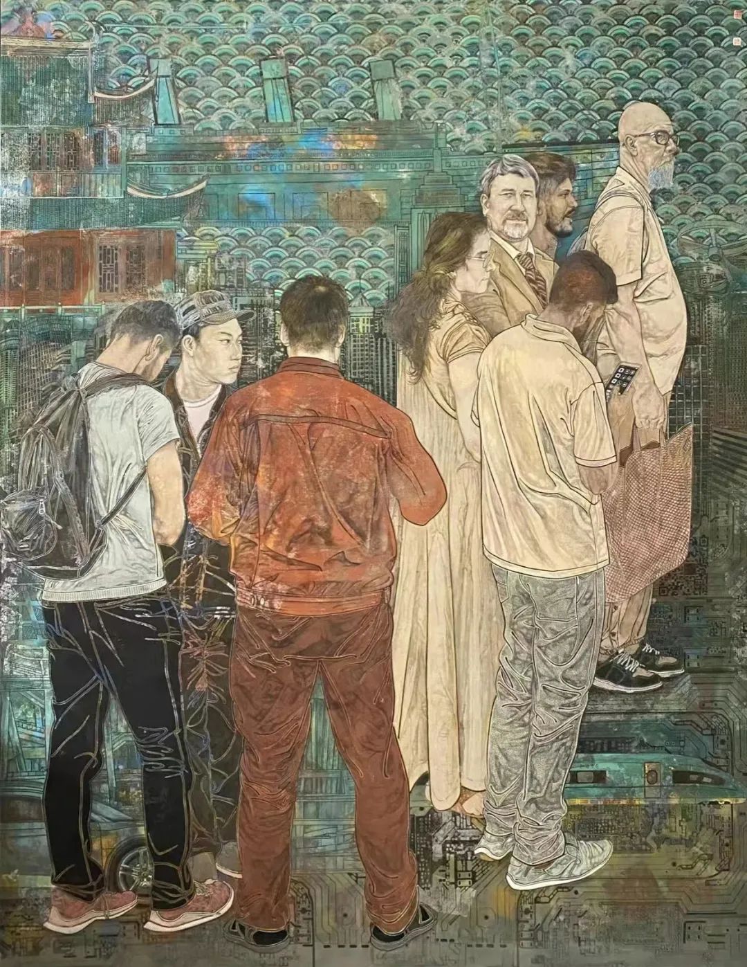 [gf]a9[/gf]壁画 《我爱你中国》 230cm×190cm  2022年[gf]a9[/gf]