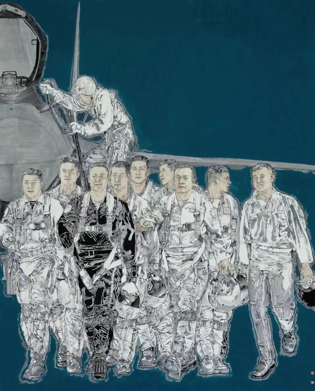 [gf]a9[/gf]中国画 《中国梦·巡苍穹》 220cm×180cm  2023年[gf]a9