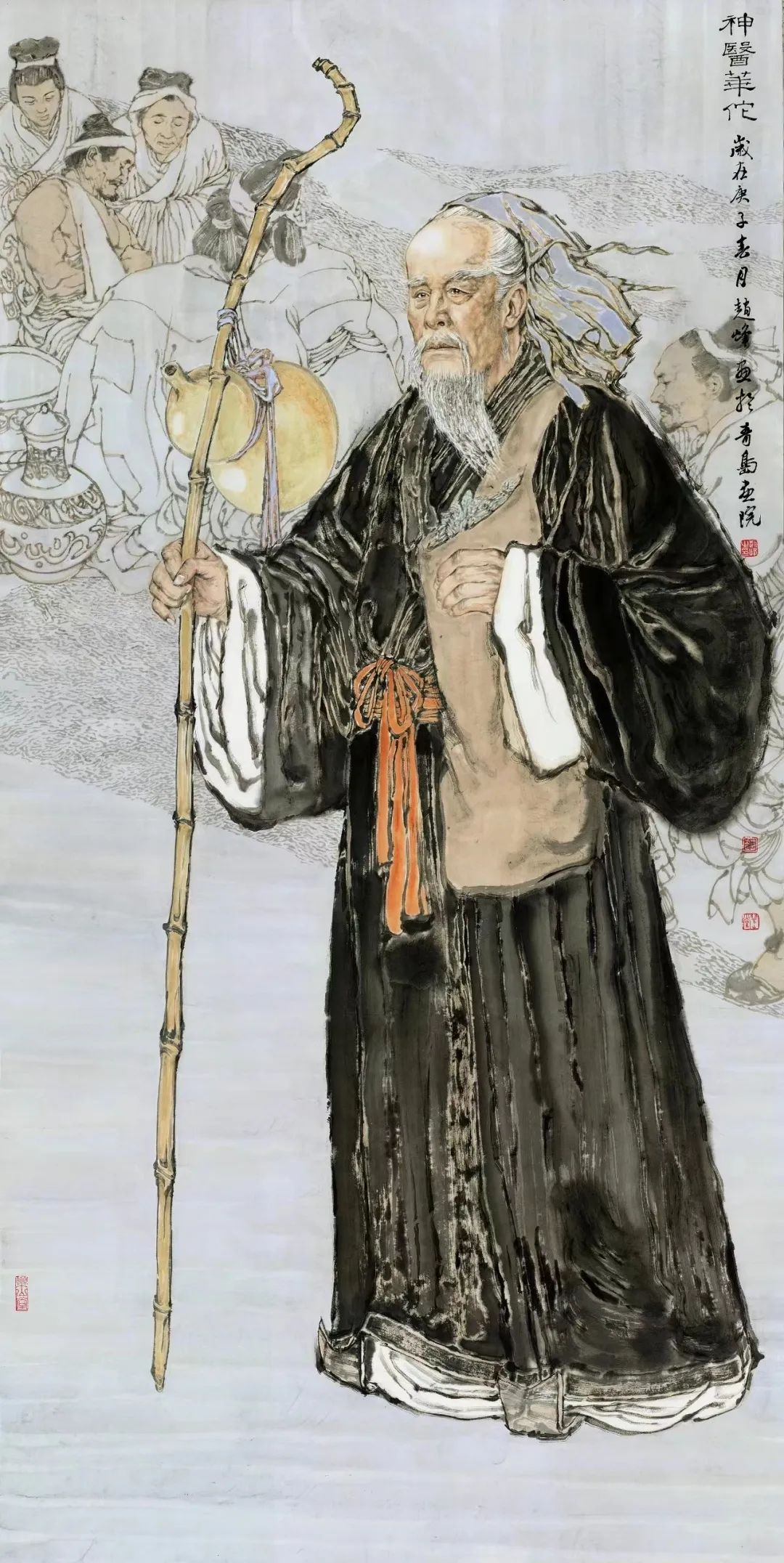 gf]《传承》95cm×180cm 纸本 2014年采访者:您在画《碧血丹心张自忠