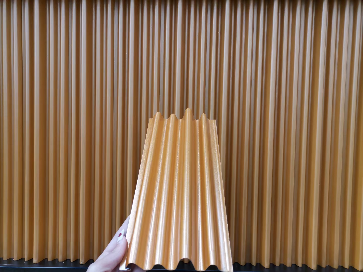 铝合金长城板波浪板门头招牌效果图