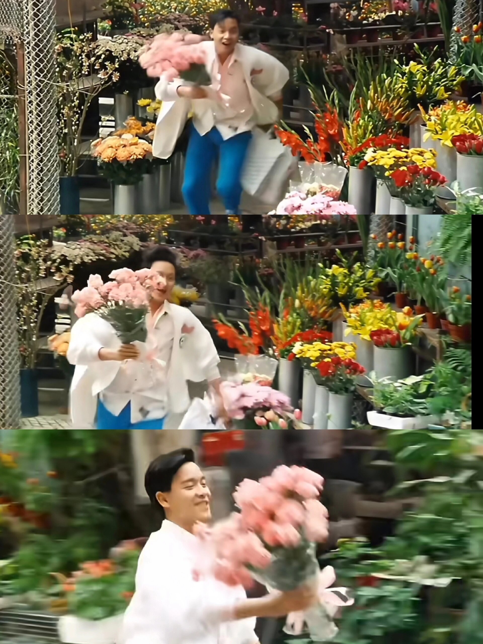 这是张国荣先生在《为你钟情》里的一个镜头,虽然他的镜头不多,但是