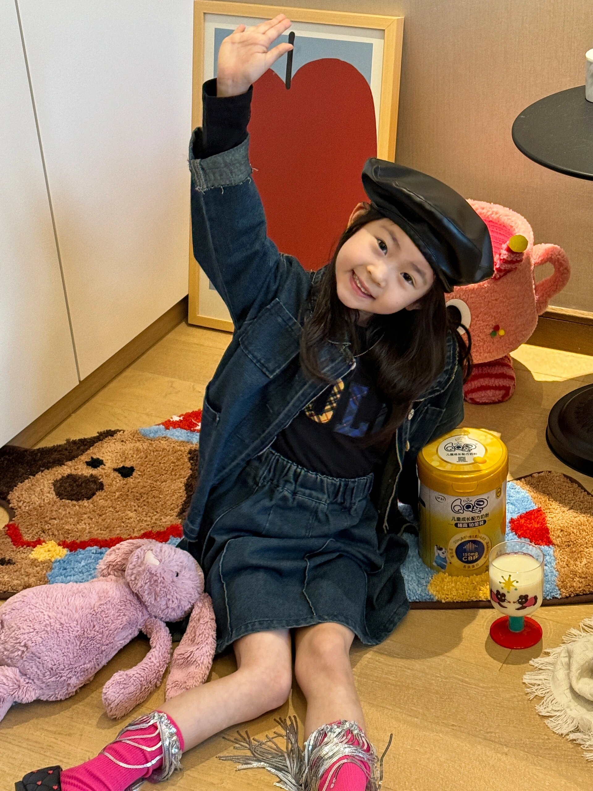 自从升大班后感觉长得特别慢加上本身就是瘦瘦的小女孩就更加担心啦