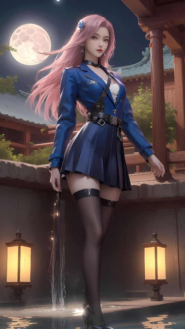 国漫女神|《穿越火线》云悠悠ai全屏手机壁纸分享:外形酷帅,唱跳全能