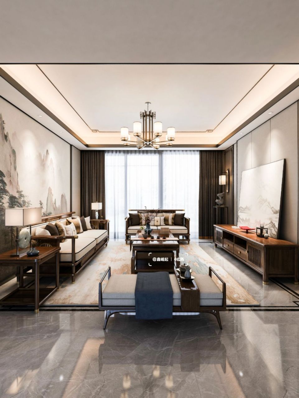 以传统中式为基调,融合现代简约元素🌵!