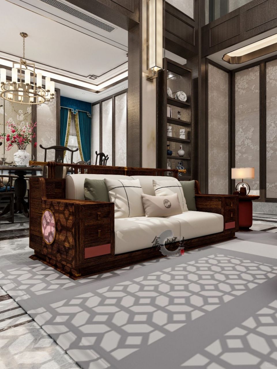 新中式黑檀木沙发0915构造品味生活93!