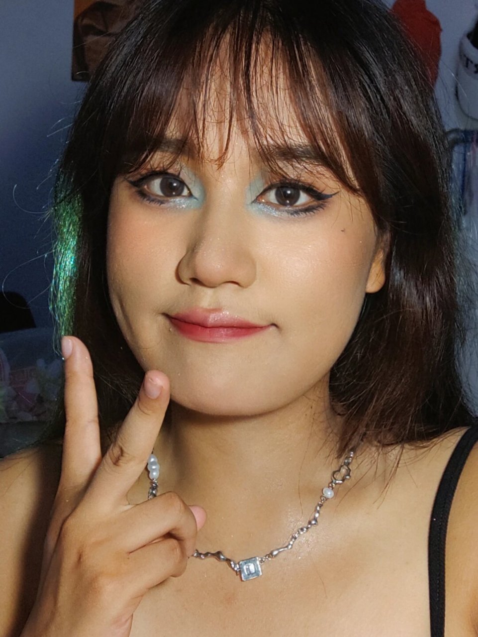 方圆脸总的尝试一次黑皮辣妹妆吧  98亲爱的小伙伴们,你们是不是总