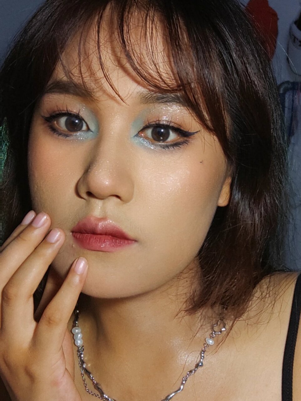 方圆脸总的尝试一次黑皮辣妹妆吧  98亲爱的小伙伴们,你们是不是总