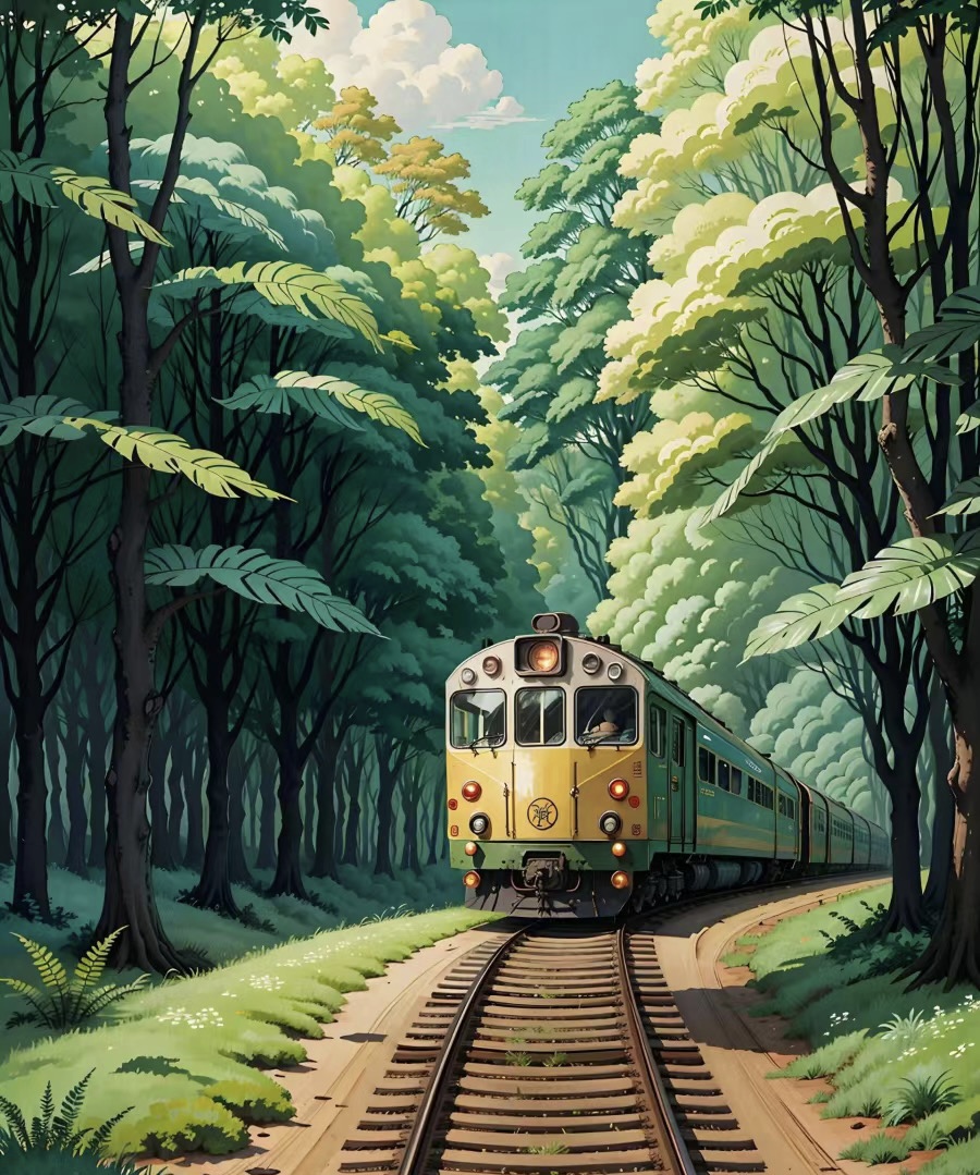 当高铁,遇见绿皮火车