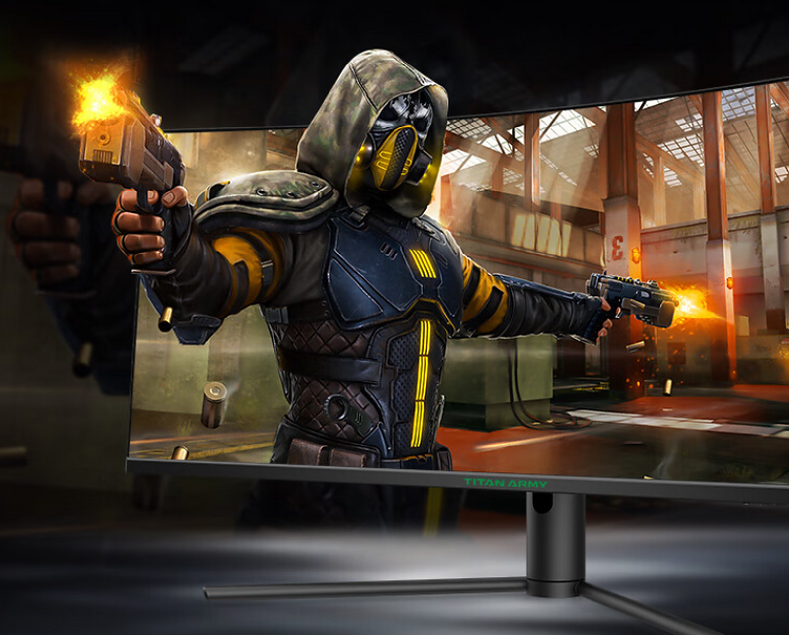 泰坦军团34英寸电竞带鱼屏c34chr凭借144hz高刷新率,wqhd广色域等先进