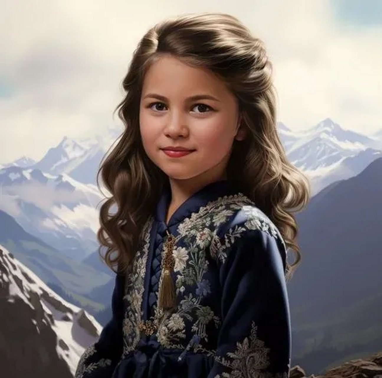 梅根的女儿莉莉贝特和凯特的女儿夏洛特公主差别好大呀!