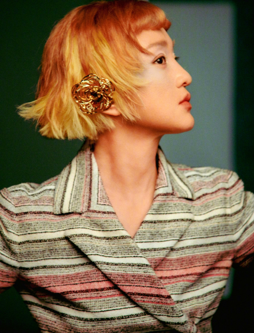 周迅渐变金刚短发