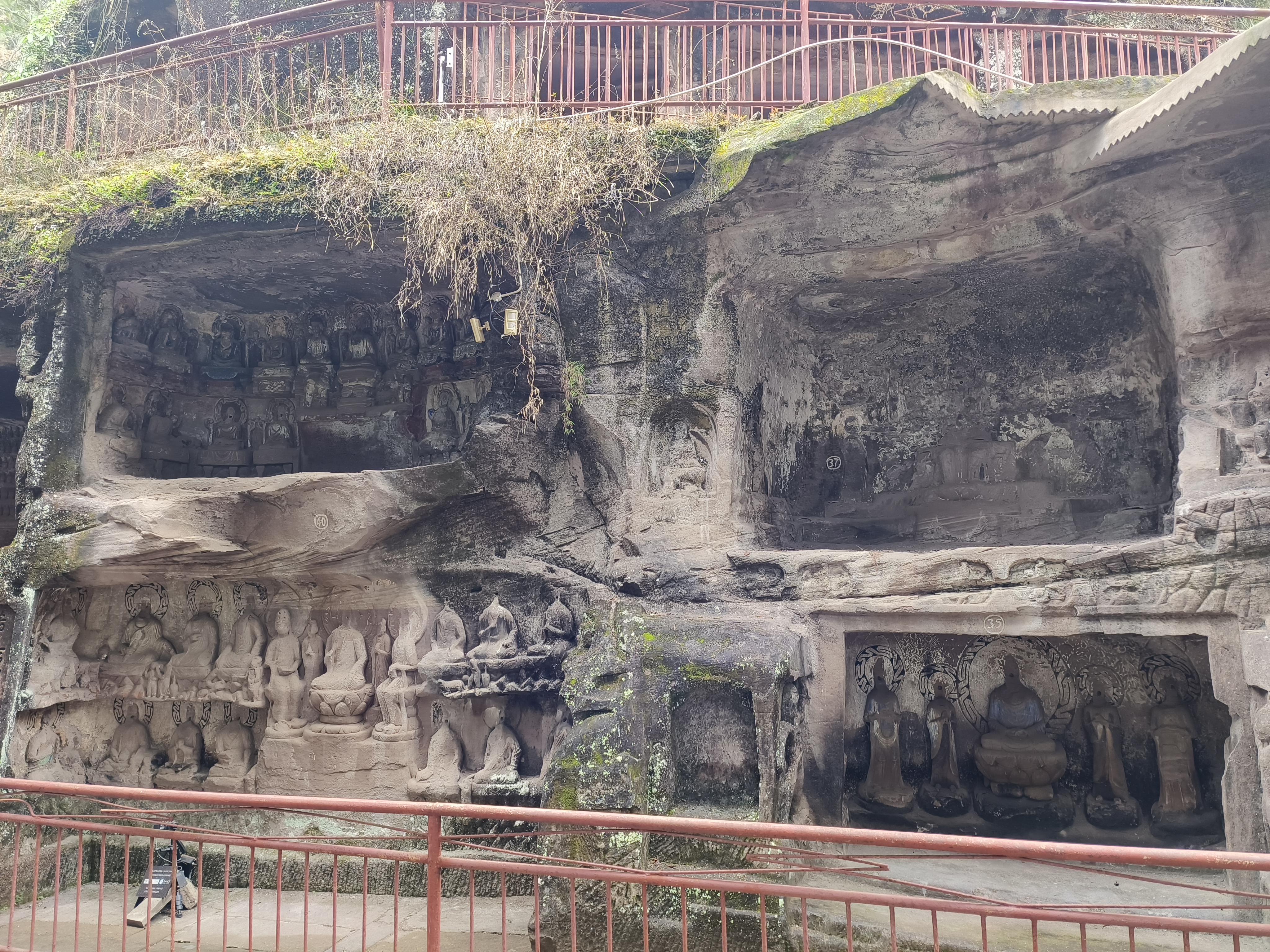 安岳县圆觉洞景区,看石刻佛像,秦九韶纪念馆