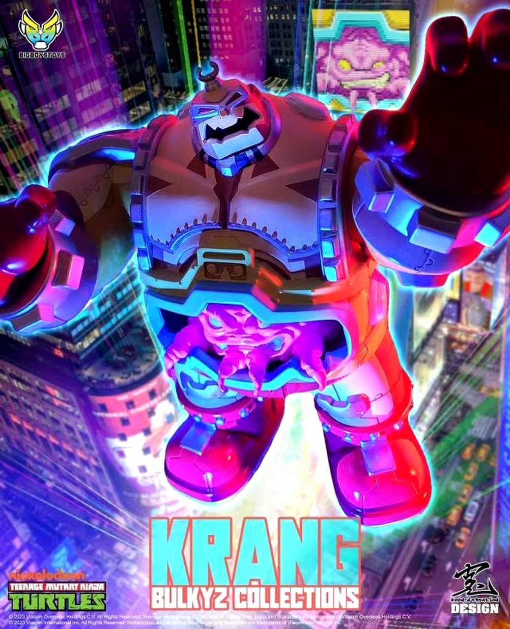 bulkyz collection 忍者神龟 克朗/朗格,角色出自同名动画,他作为外星