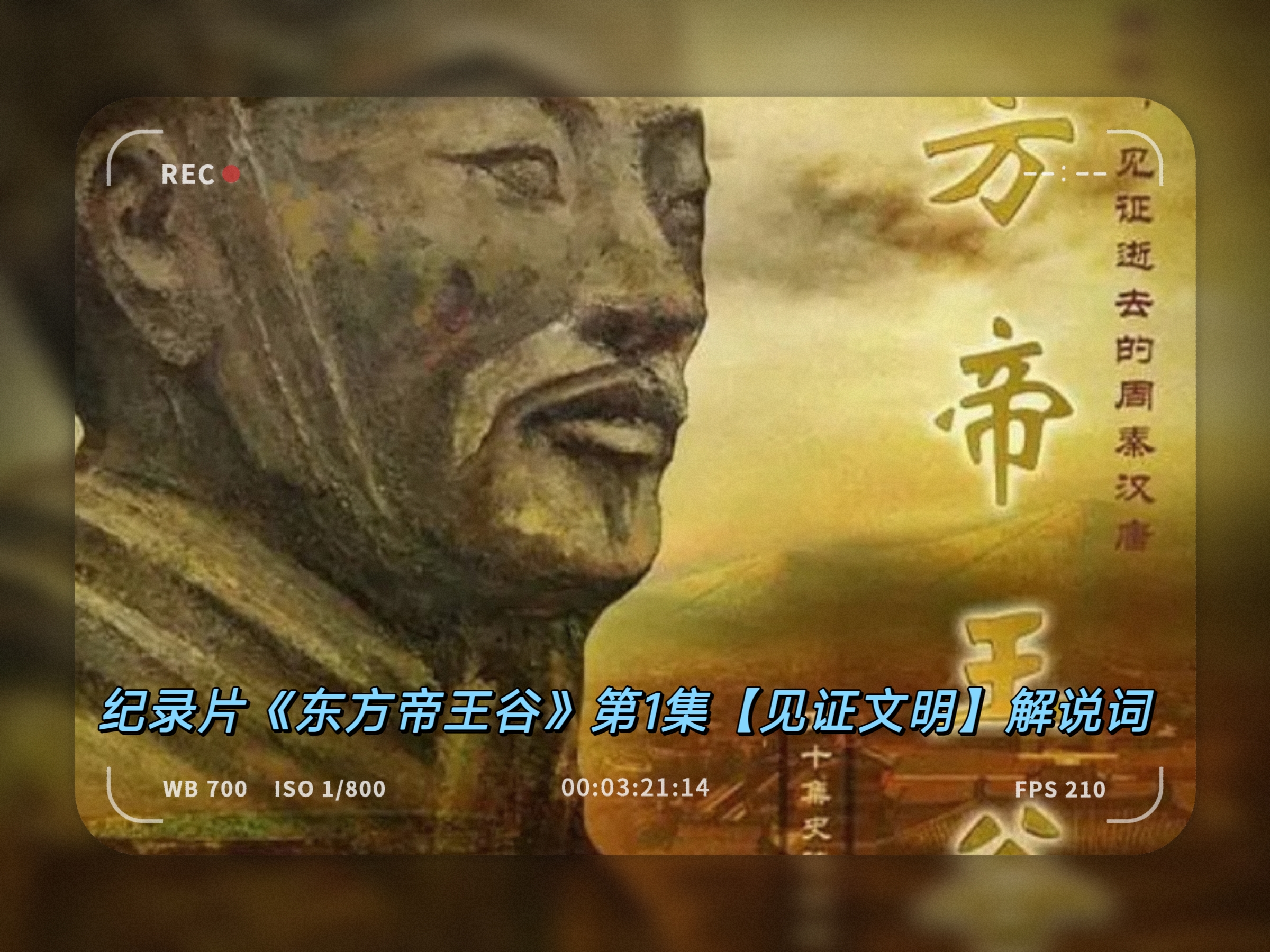 纪录片《东方帝王谷》第一集「见证文明」全文解说词