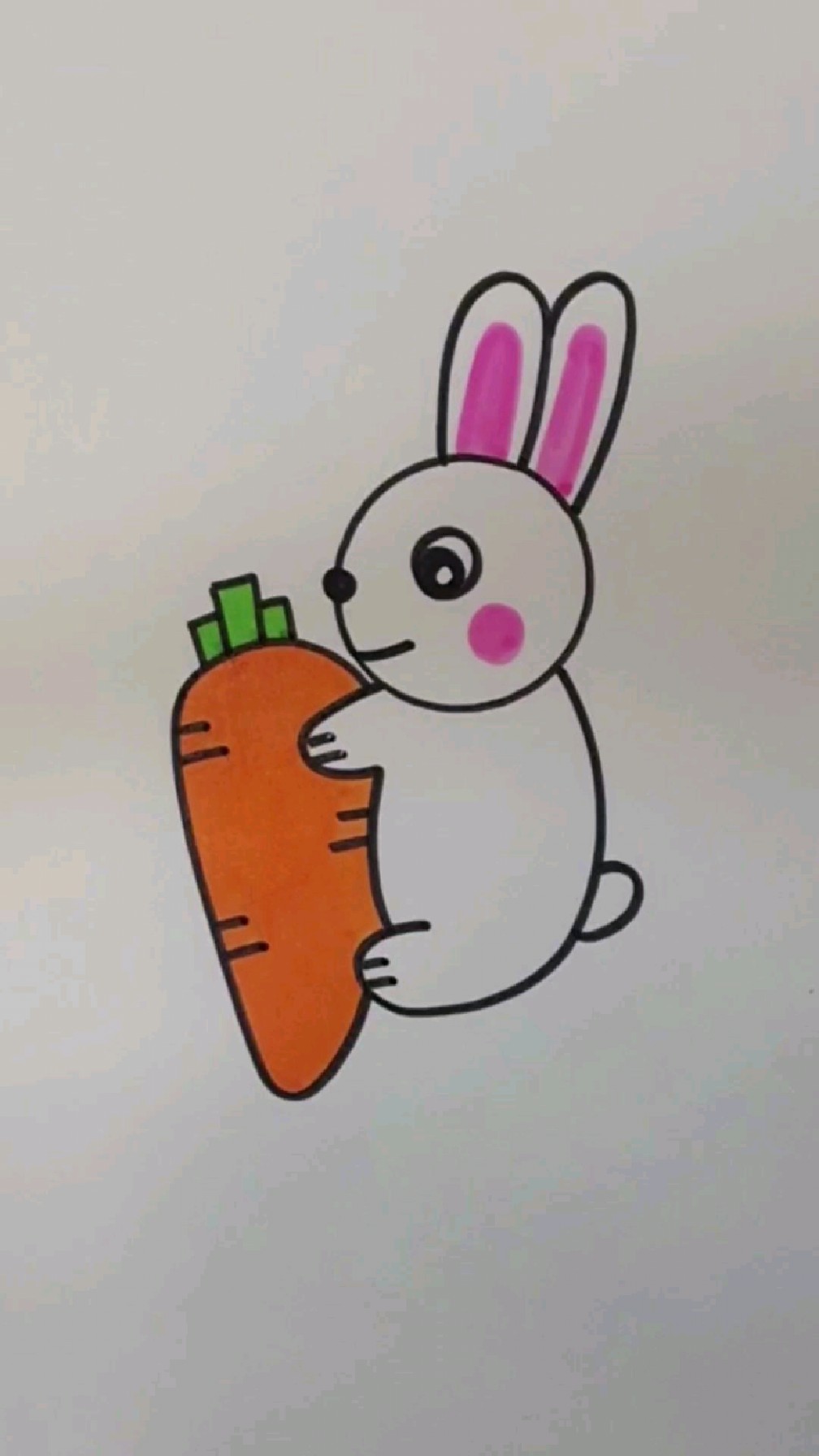 用硬币画小白兔,一学就会,赶紧跟我一起来画吧!