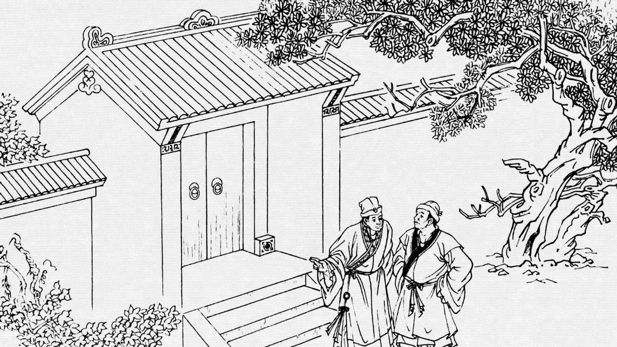 民间故事男子夜宿寺庙老和尚提白灯笼进屋老翁莫看快闭眼